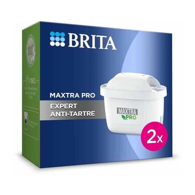 Brita - Pack de 2 cartouches maxtra pro Expert anti-tartre