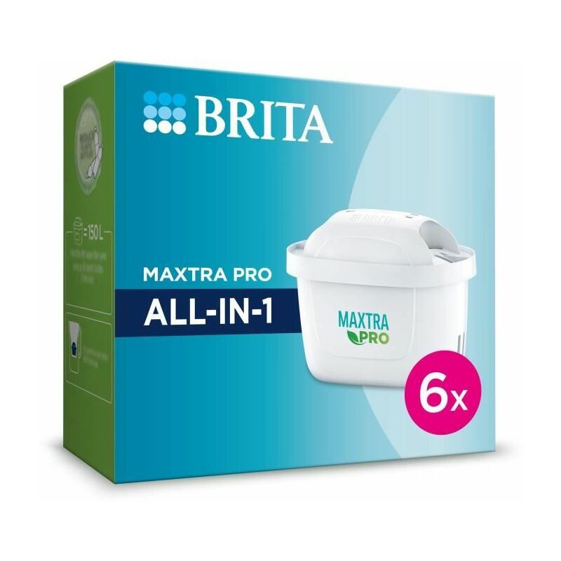 Brita - Pack de 6 cartouches filtrantes maxtra pro All-in-1