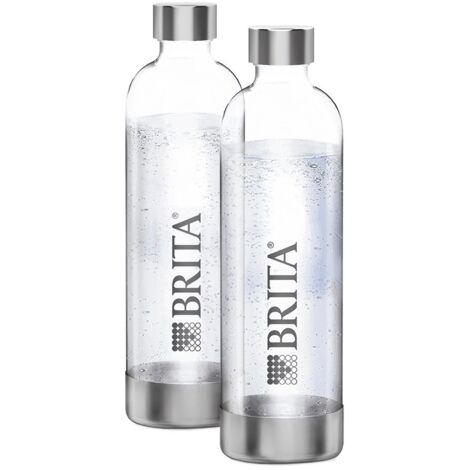 Brita SodaOne Flaschen Packung mit 2 Transparent 1L