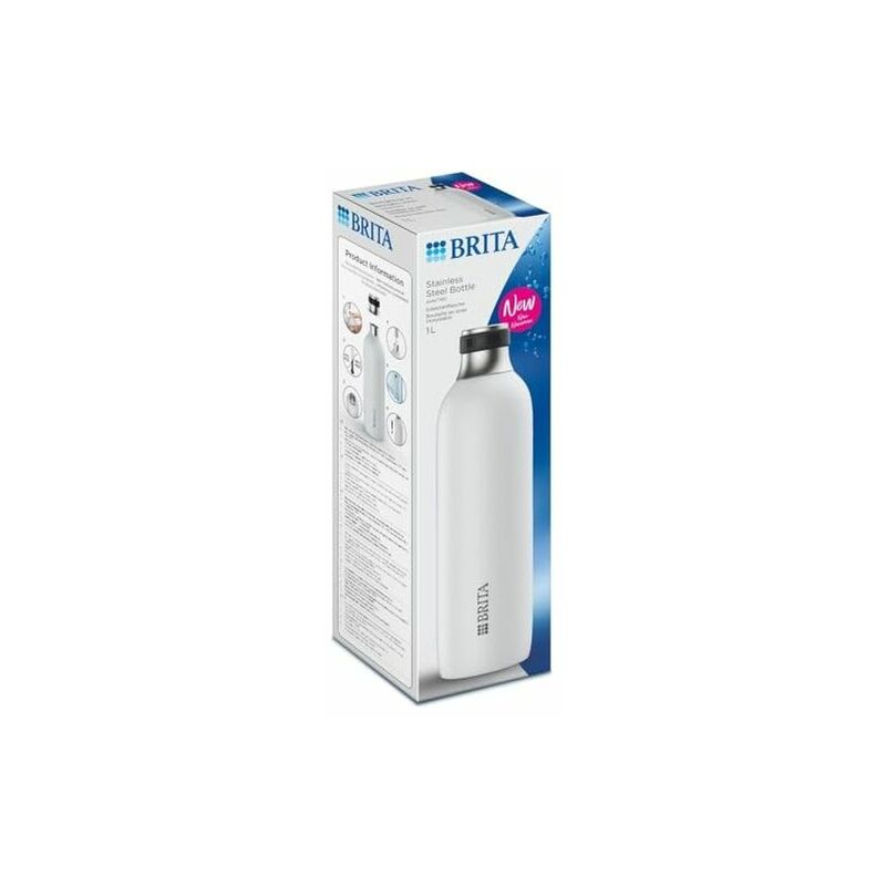 SodaTRIO Bottiglia Inox Bianco Grande - Brita
