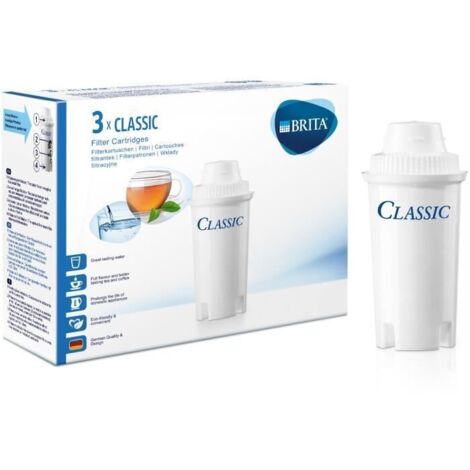 BRITA Tischwasserfilter Classic Filterkartusche 3er Pack
