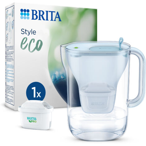 Brita Tischwasserfilter Style eco blau, 2,4 l Füllmenge Wasserfilter