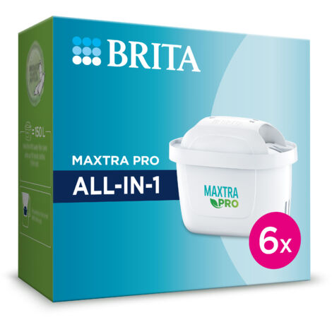 Brita Wasserfilterkartusche MAXTRA PRO All-IN-1, 6er-Pack Wasserfilter