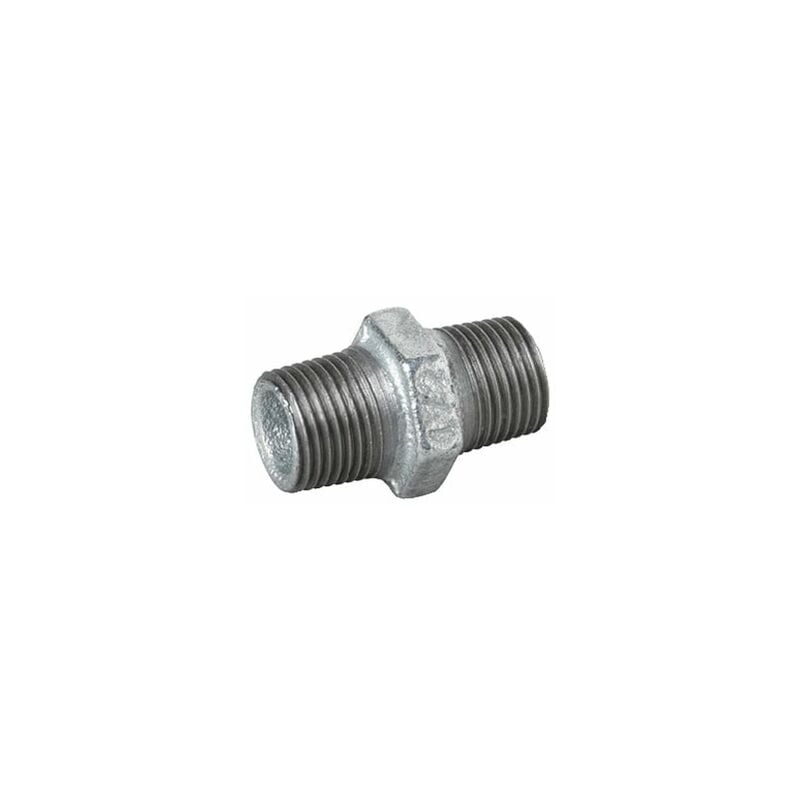 Vale G12HN British/DIN Standard Hex Nipple Galvanised