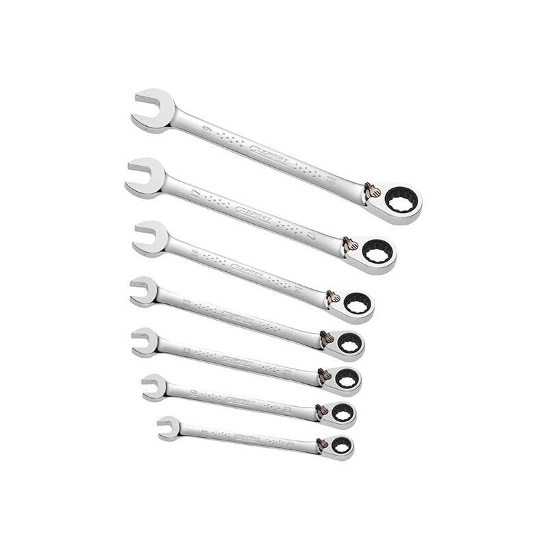 E111107 Ratchet Combination Spanner Set, 7 Piece BRIE111107B - Expert