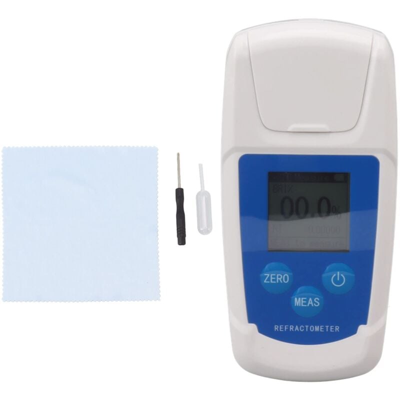 Jeffergarden - Brixmètre, Haute Précision de Mesure Réfractomètre Brixmètre Vitesse de Mesure Rapide Testeur Brix Étalonnage Automatique