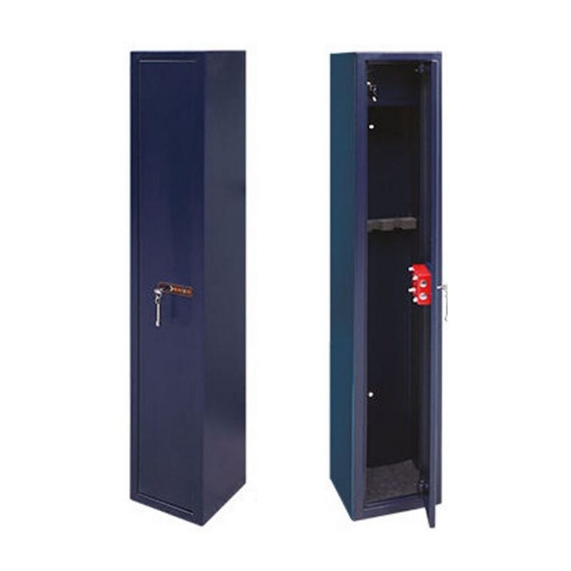 Brixo - Armoire Coffre fort 3 Fusils avec Coffre Trésor Porte-Fusils Armurerie 24 x 24 x 143 cm