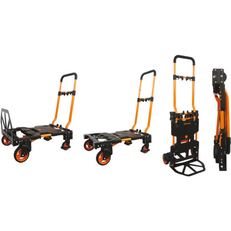 BRIXO CARRELLO TROLLEY PIEGHEVOLE MULTIFUNZIONE CON PORTATA MASSIMA 136 KG