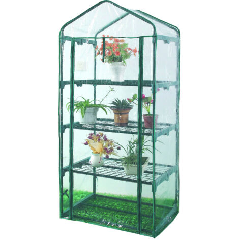 BRIXO GEWÄCHSHAUS MIT 4 REGALEN CM.69X49X160H