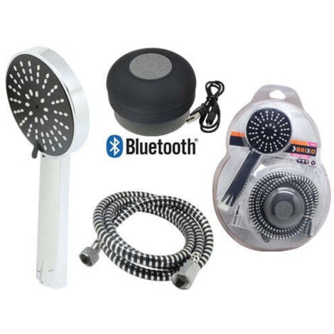 BRIXO KIT DOCCIA MUSIC CON CASSA BLUETOOTH SHOWER CROMO