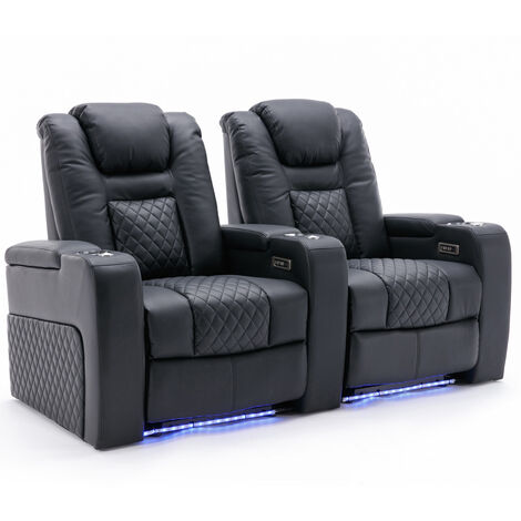 BROADWAY CINEMA SOFA 2 SEATER BLACK