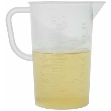 Broc doseur avec graduation en pourcentage 0,5 L pour mélange huile