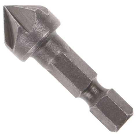 Broca avellanadora de 6 flautas, filo biselado, herramienta para trabajar la madera, mango hexagonal