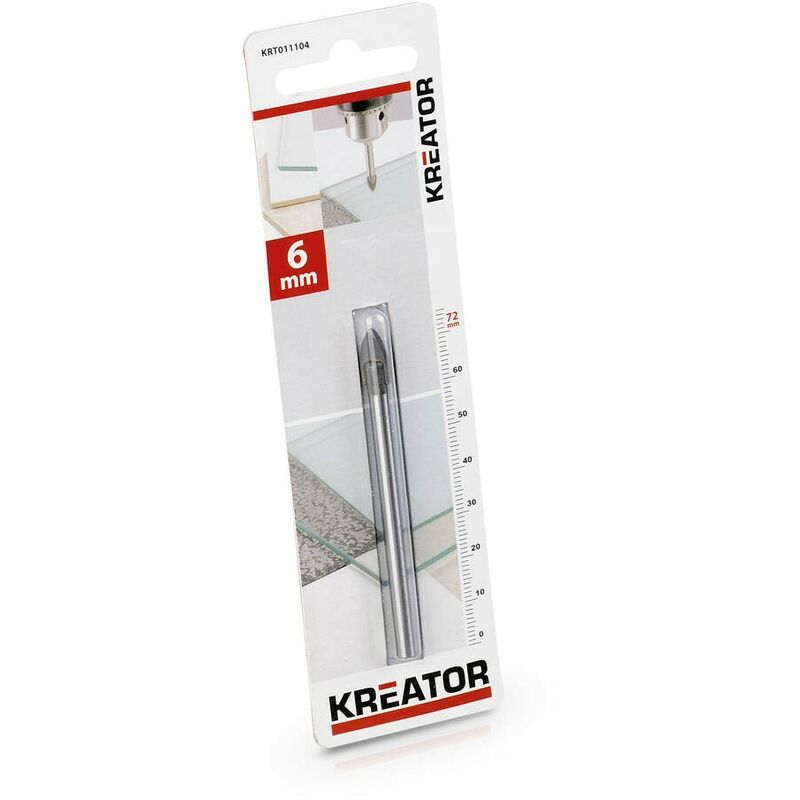 

KRT011104 Broca para cerámica y vidrio 6x72mm - Kreator