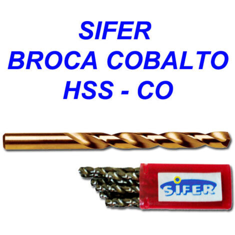 Broca Cobalto SIFER DIN 338 HSS-CO 8,00