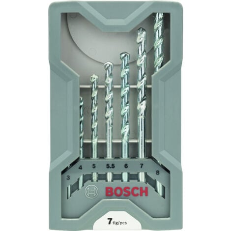 Broca CYL-1 piedra ladrillo: X-Pro set 7 uds  BOSCH 2607017035