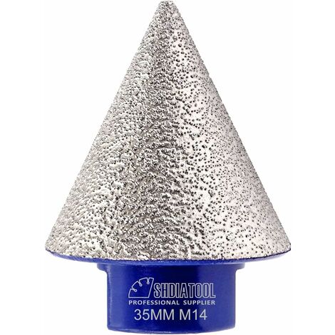 Broca de chaflán de fresado de diamante ZOLGINAH 35MM M14 agrandar los agujeros de chaflán existentes adecuados para mármol de cerámica y granito