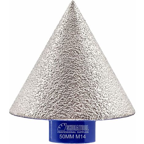 Broca de chaflán de fresado de diamante ZOLGINAH 50MM M14 agrandar los agujeros de chaflán existentes adecuados para mármol de cerámica y granito
