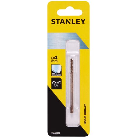 Broca de cobalto HSS-E ø 4mm  STANLEY STA50092-QZ