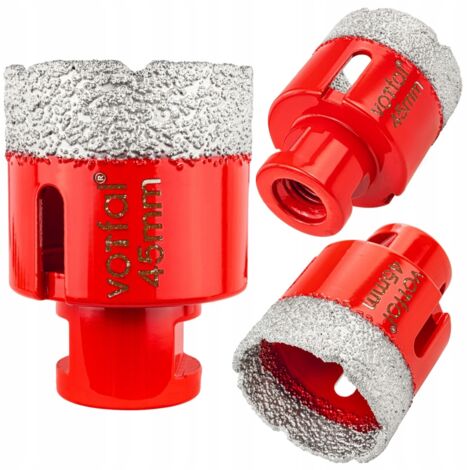 Broca de corona diamantada 45 mm M14 para gres azulejos piedra esmalte