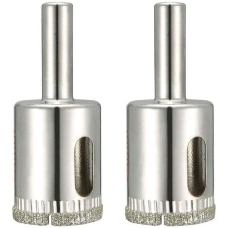 Broca de diamante de 23 mm – Paquete de 2 unidades para perforaciones precisas en vidrio, cerámica, mármol, piedra y porcelana.