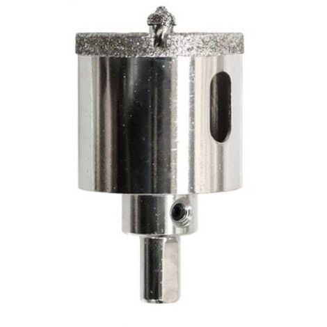 Broca de diamante de 40 mm con broca de centrado para vidrio, cerámica, porcelana y azulejos.