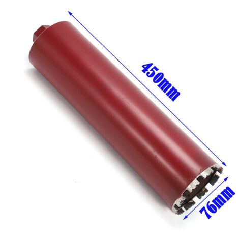 Broca de diamante de 76 mm para hormigón y ladrillos