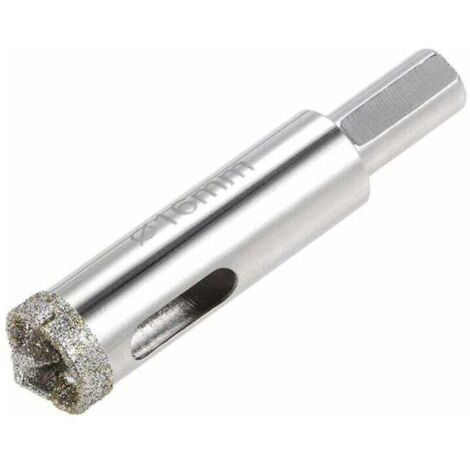 Broca de diamante para sierra de corona de vidrio con broca piloto central para vidrio y baldosas de cerámica de 16 mm