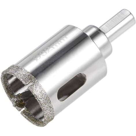 Broca de diamante para taladrar vidrio y azulejos de cerámica, 32 mm