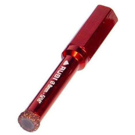 Broca de diamante RUBI 8 mm para corte seco en porcelánico