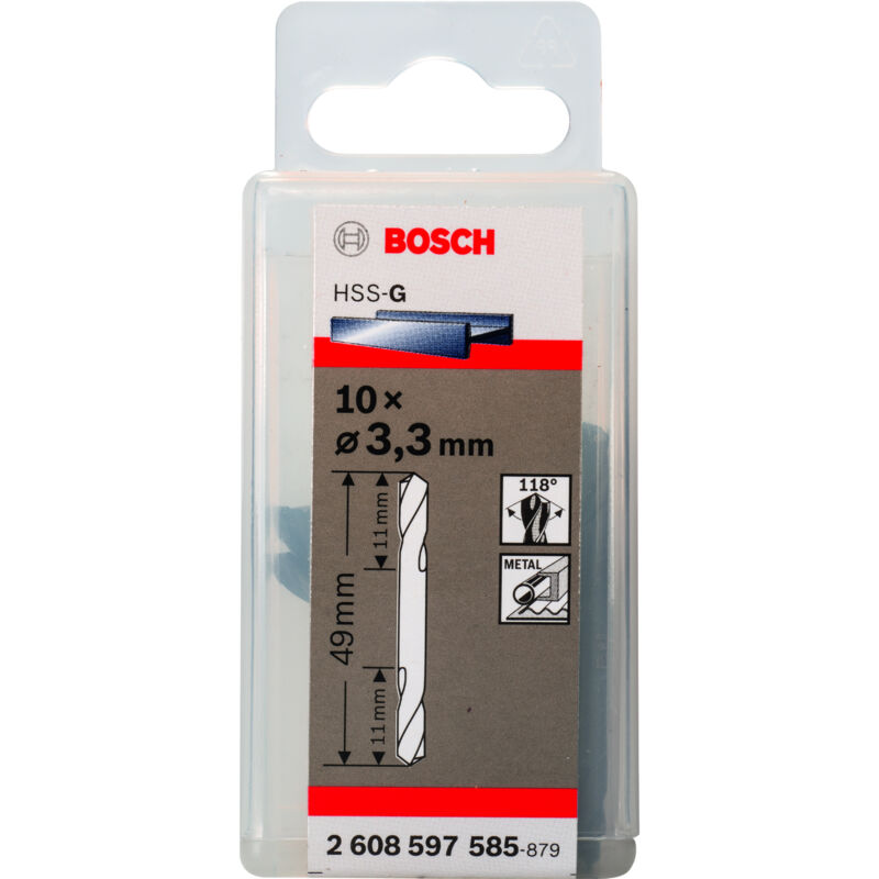 

2608597585 Broca de doble punta 3,3 x 11 x 49 mm - Bosch