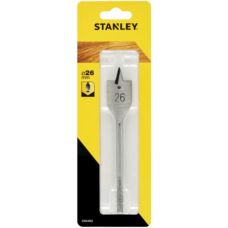Stanley - Broca de pala con punta de centrar y bordes afilados ø 26mm