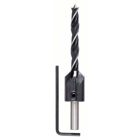 Broca en espiral para madera con avellanador 7 mm BOSCH