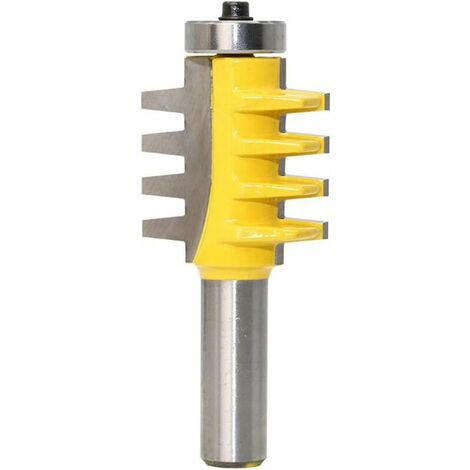 Broca enrutadora de junta de pegamento para dedos reversible, herramienta de bricolaje para fresado de madera [diámetro del vástago: 1/2 ''(12,7 mm)],SEMAket