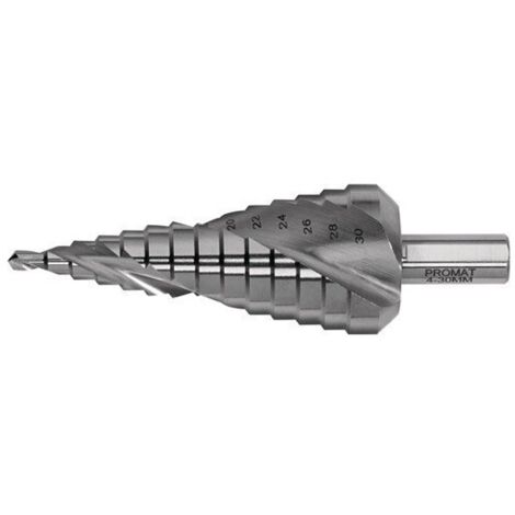 Broca Escalonada 04-30Mm Hss Vastago 10Mm Promat