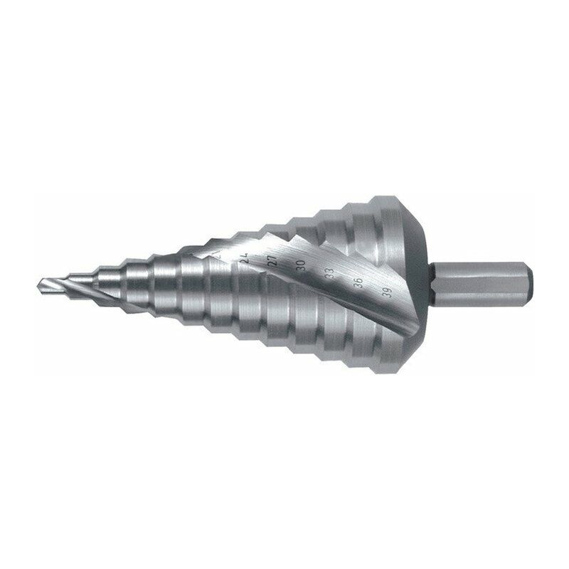 

Broca escalonada, diámetro de broca 4-39 mm HSS-Co ranura en espiral Z.2 pasos 13 RUKO