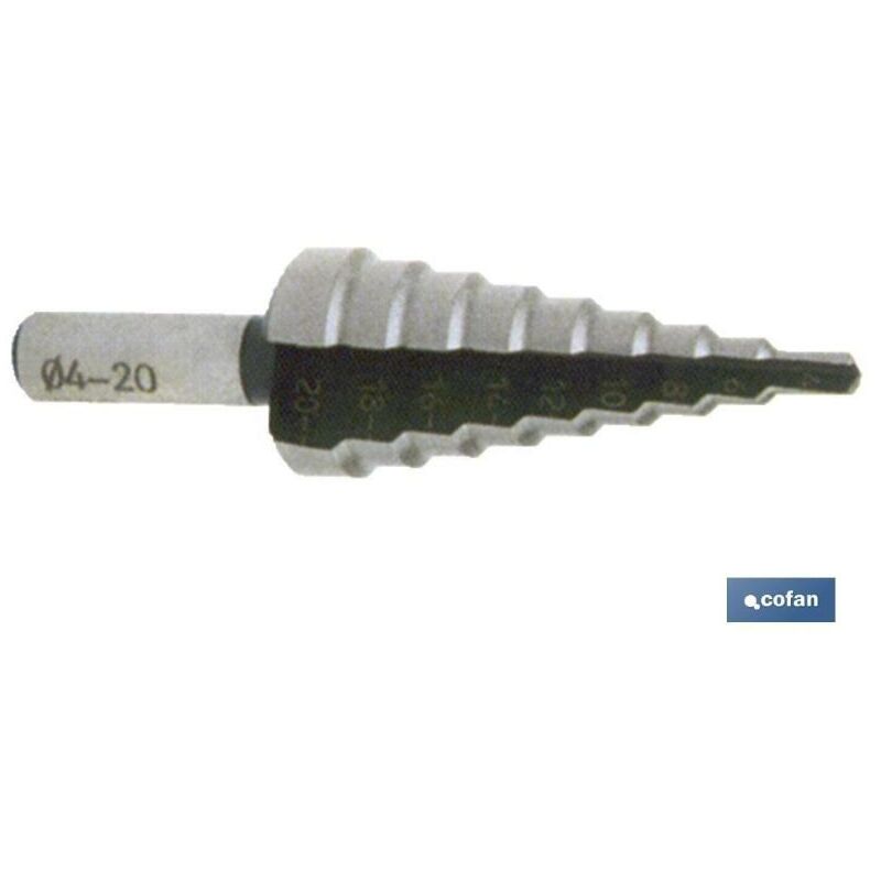

PLIMPO broca escalonada hss-taladro 12-20