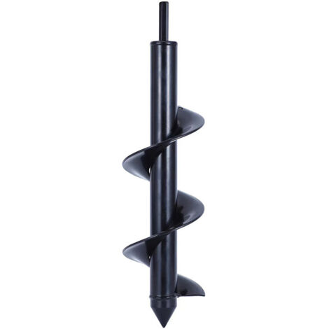 Broca espiral, herramienta práctica para plantar, perfora agujeros para cultivo profundo, broca hexagonal para bulbos (Ø 80×250 mm)