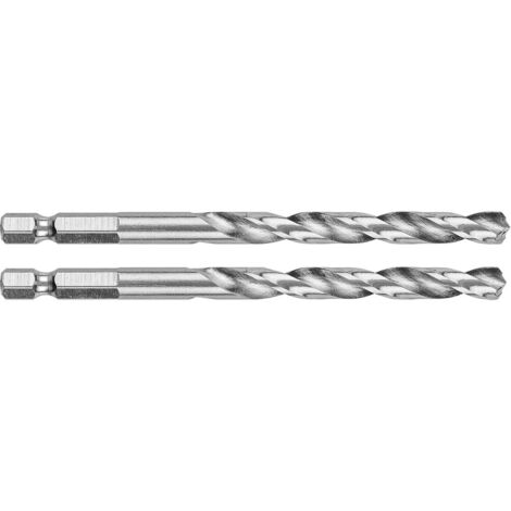 Broca graphite hex 6.5 mm 2 piezas conforme DIN 338