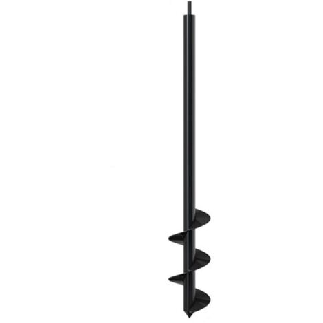 Broca helicoidal de acero de 8 x 60 cm para jardinería, herramientas de jardinería para excavar agujeros y cultivar en profundidad, DEBUNS
