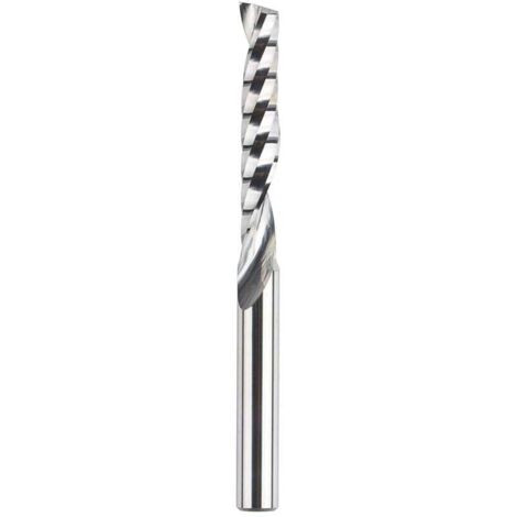 Broca helicoidal de carburo KZQ, corte bidireccional, tamaño: 3,175 x 22 mm, para fresa de compresión CNC para madera, juego de 2 piezas