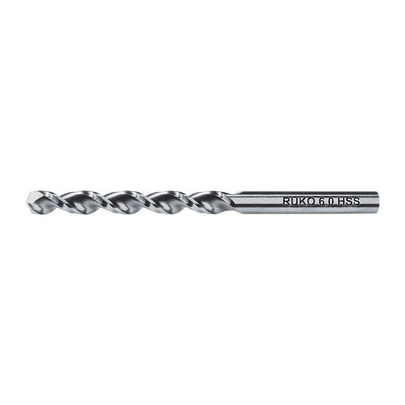 

Broca helicoidal DIN 338 TL 3000 D.7.7mm HSS perfil con vástago cilíndrico cerrado RUKO (Por 10)