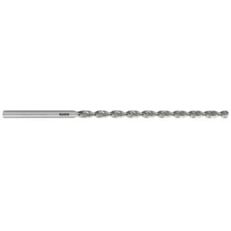 Broca helicoidal RUKO extra larga HSS-G 4,5x185 mm, DIN 1869, TL 3000.