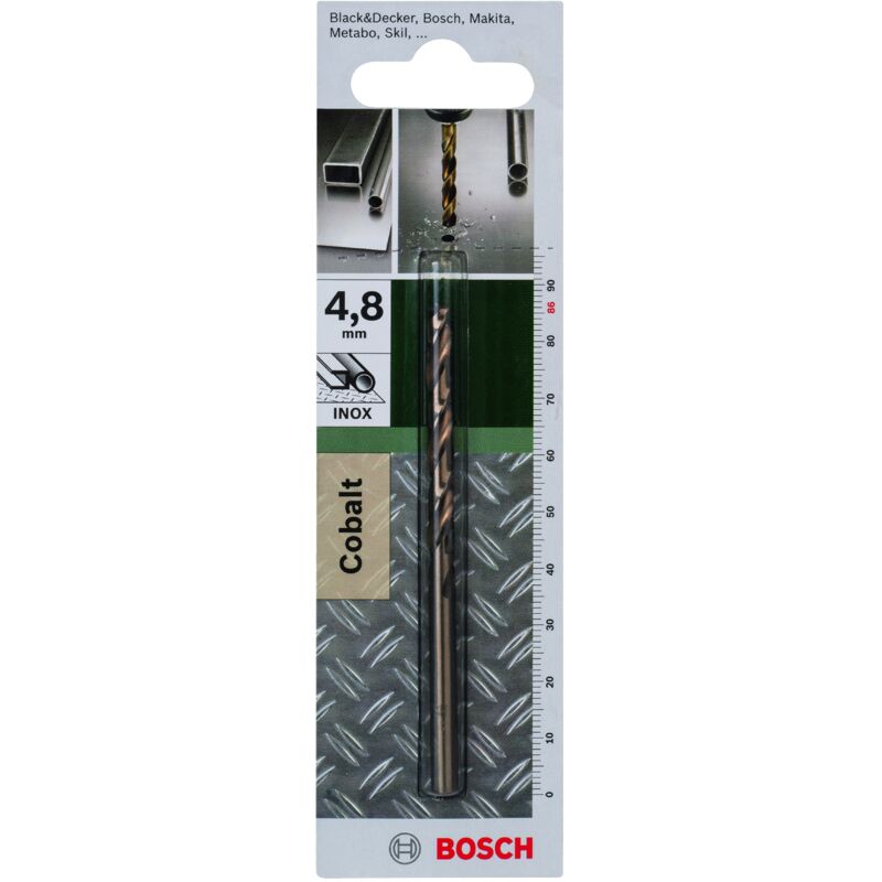 

2609255071 Broca para metal HSS-Co, DIN 338 Ø 4,8 mm- L- 86 mm - Bosch