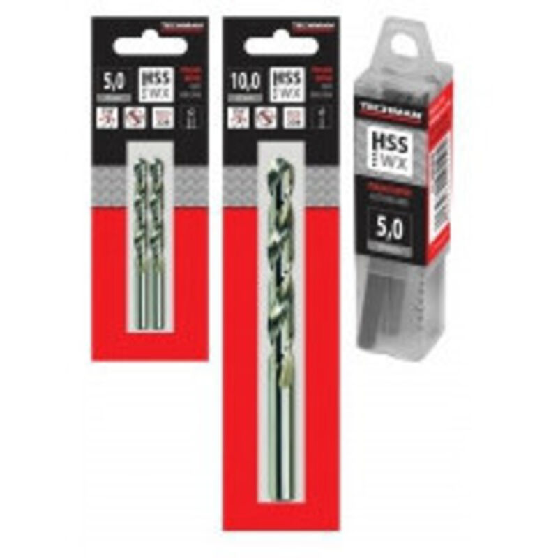 Broca Hss Pro Designación 2 Brocas Diámetro 4.5 mm Longitud 80 / 47 mm Diámetro de la cola