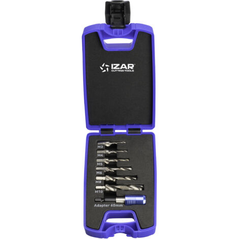 Broca-Macho-Avellanador HSS DIN3126 - 1610 - Set IZAR