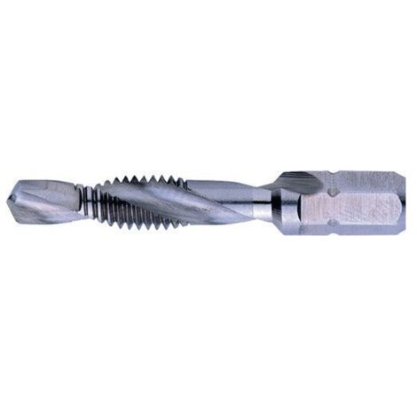 Broca Macho Avellanador Hssg 1/4 Pulg. Hexagonal M5 X 4,2 Mm