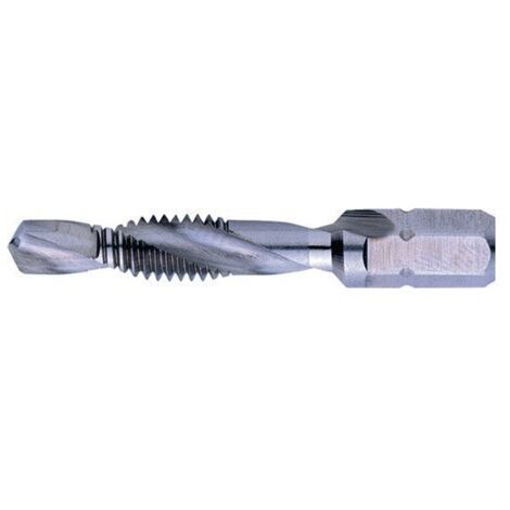 Broca Macho Avellanador Hssg 1/4 Pulg. Hexagonal M8 X 6,8 Mm