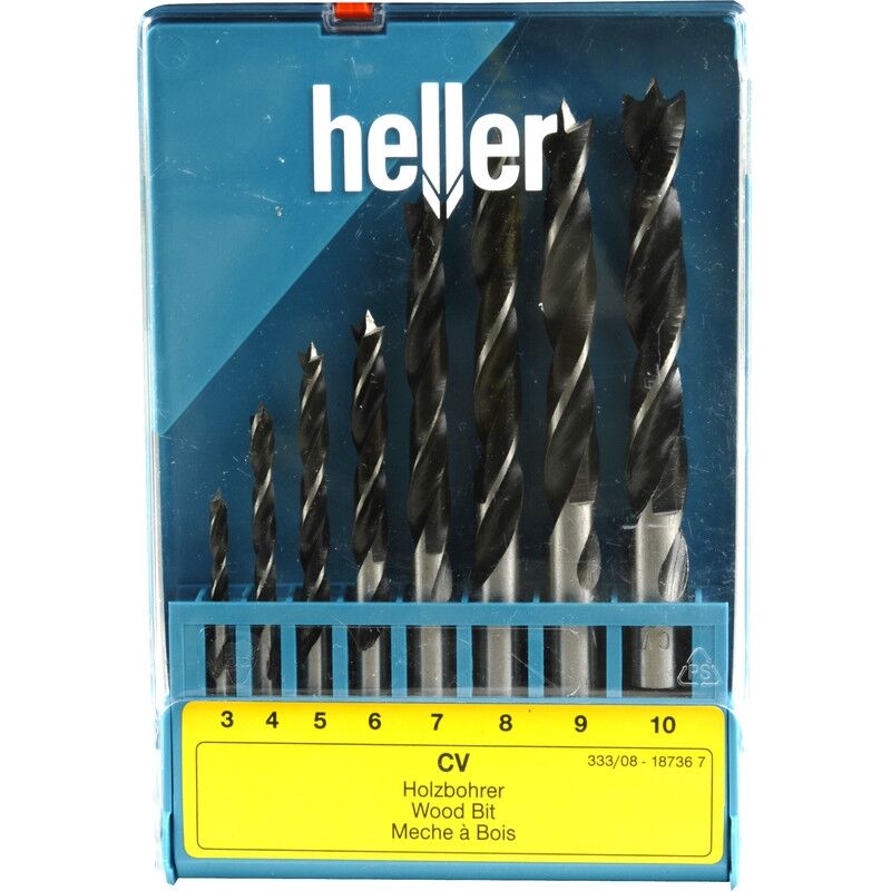 

Heller - Juego Brocas Helicoidales Diámetro 3-10 8 Piezas
