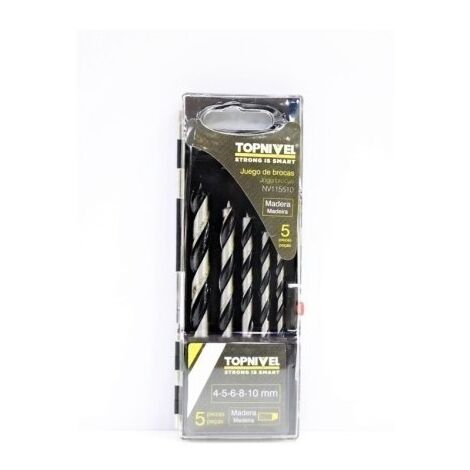 Broca Madera 04-05-06-08-10Mm Nivel 5 Pz